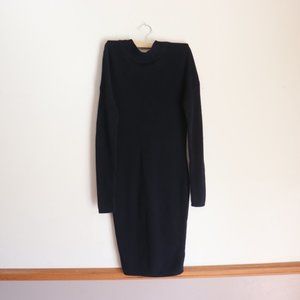 Ruby Moon Womens Black Back Out Sweater Dress Size M